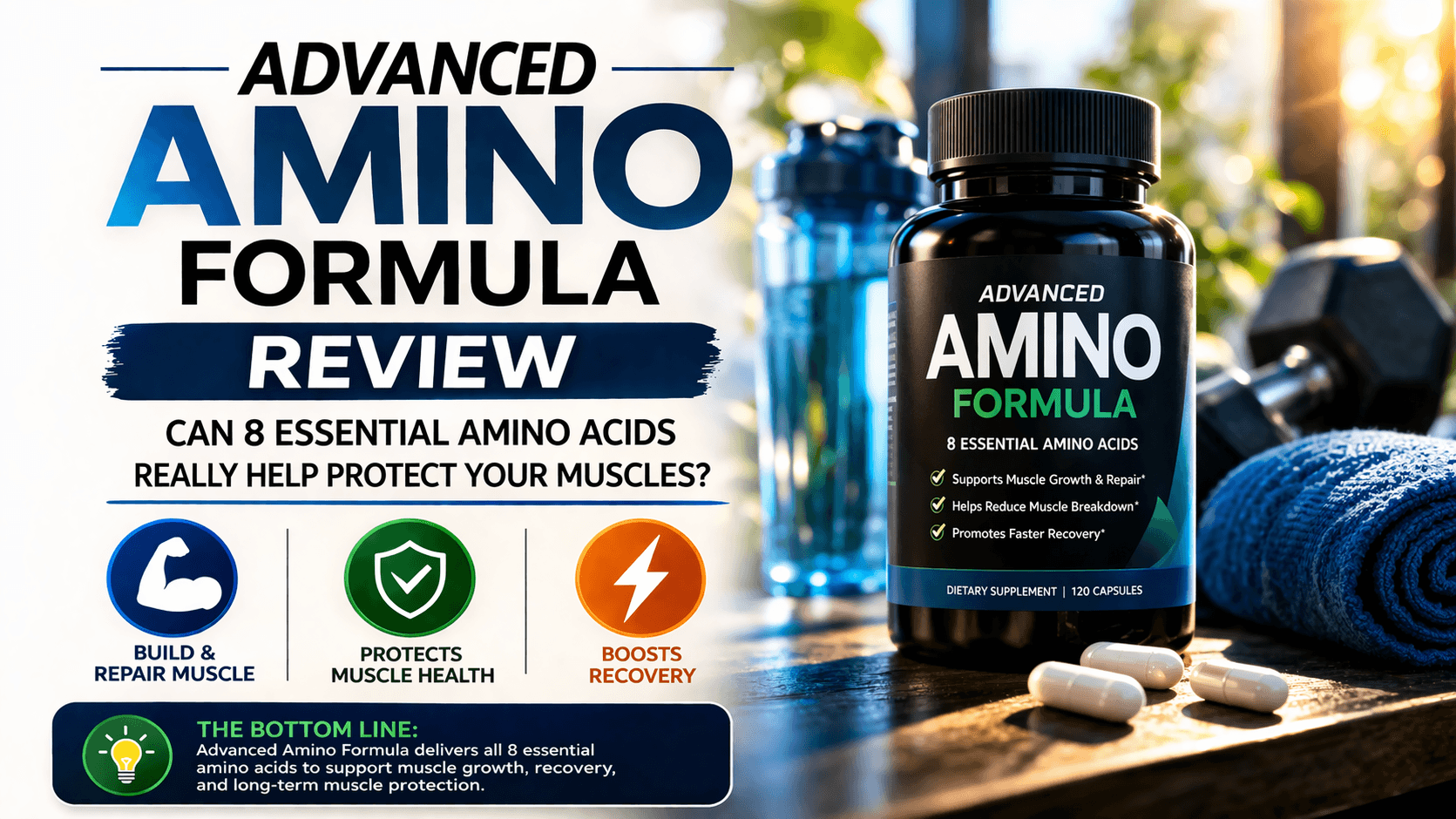 Advanced Amino Formula Review Can 8 Essential Amino Acids Really Help Protect Your Muscles