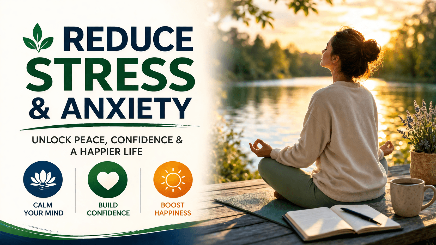Reduce Stress & Anxiety - Unlock Peace, Confidence & a Happier Life